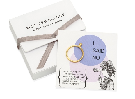 To μονόπετρο "I said no" της mcsjewellery