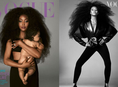 Η Ναόμι Κάμπελ ποζάρει με το το μωρό της στη Vogue