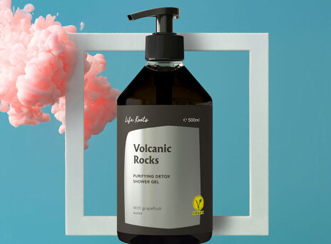 Life Roots, Volcanic Rocks Shower Gel