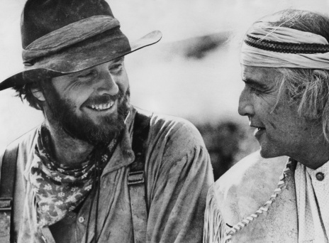 Ο Τζακ Νίκολσον και ο Μάρλον Μπράντο στην ταινία «Οι φυγάδες του Μιζούρι» του 1975