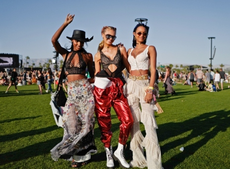 Jasmine Tookes, Romeo Strijd and Lais Ribeiro στο Coachella Valley Music & Arts Festival Weekend στην Καλιφόρνια 