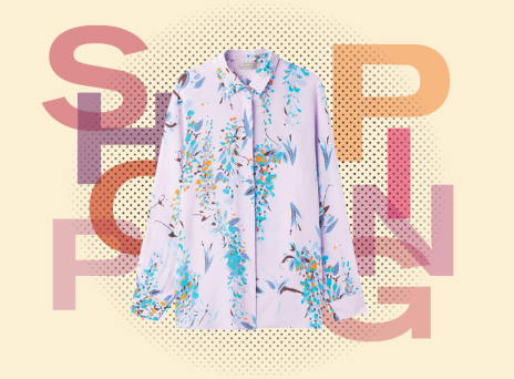 ψώνια σε μωβ και πορτοκαλί