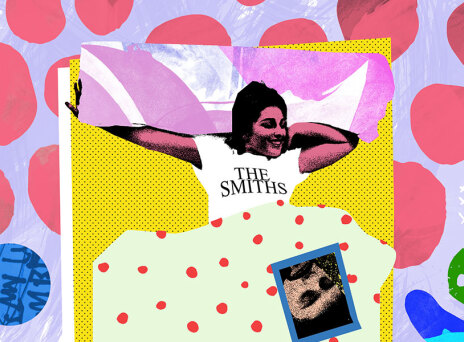 Εικονογράφηση κοπέλας ξαπλωμένης σε κρεβάτι