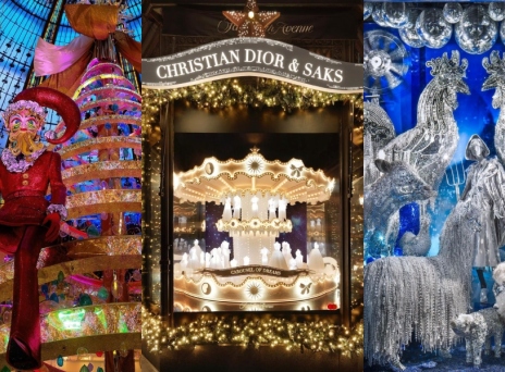 βιτρίνες ξένων πολυκαταστημάτων