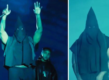 Κάνιε Γουέστ: Φόρεσε κουκούλα τύπου Κου Κλουξ Κλαν σε εκδήλωση ακρόασης του νέου του άλμπουμ - Ο ράπερ έχει βρεθεί στο στόχαστρο για αντισημιτικά σχόλια. 