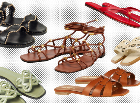 Ρεπορτάζ αγοράς για τα δερμάτινα σανδάλια της σεζόν