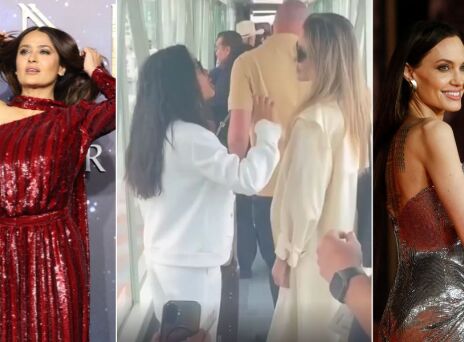 Η Αντζελίνα Τζολί και η Σάλμα Χάγιεκ ταξίδεψαν με εμπορική πτήση στο Μεξικό, εκπλήσσοντας τους επιβάτες με τη χαμηλών τόνων εμφάνισή τους.