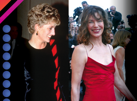 Τζέιν Μπίρκιν και  πριγκίπισσα Νταϊάνα