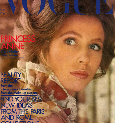 Η πριγκίπισσα Άννα στο εξώφυλλο της Vogue © Norman Parkinson