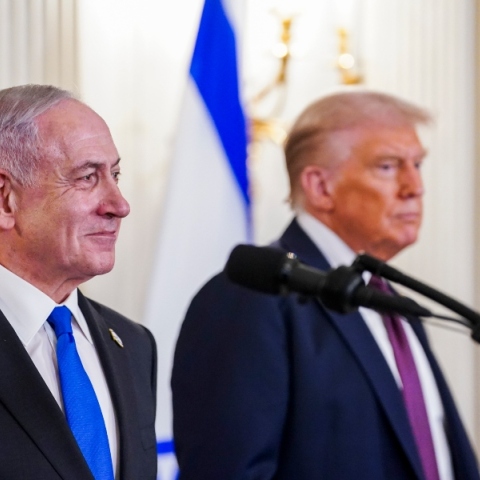 Ο Ντόναλντ Τραμπ και ο πρωθυπουργός του Ισραήλ Μπενιαμίν Νετανιάχου 