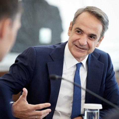 O Κυριάκος Μητσοτάκης