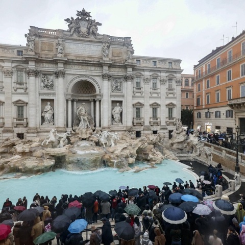 Ρώμη: Εισιτήριο 2 ευρώ για την επίσκεψη στην εμβληματική Φοντάνα ντι Τρέβι μέσα στο 2026