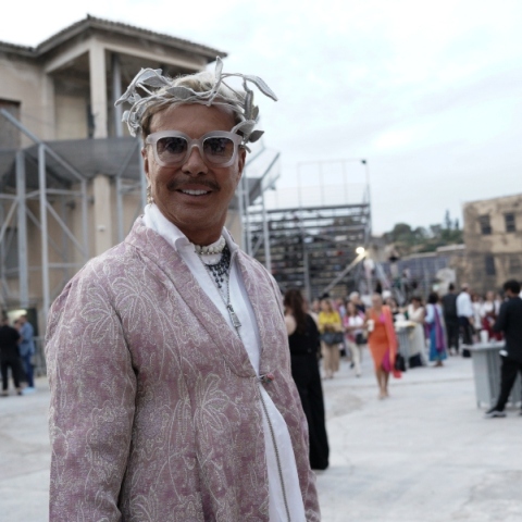 Στην επίδειξη μόδας Hautes Grecians, στο παλαιό ελαιουργείο Ελευσίνας