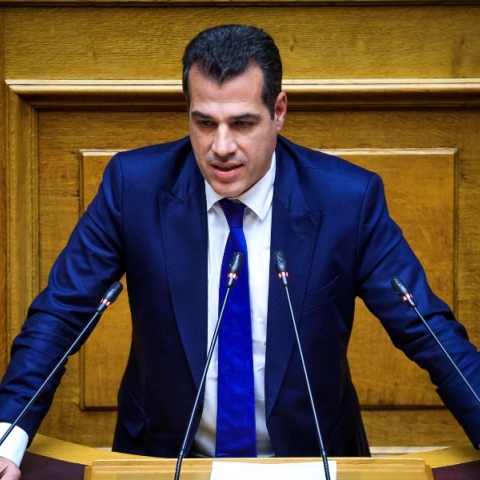 Ο υπουργός Μετανάστευσης, Θάνος Πλεύρης