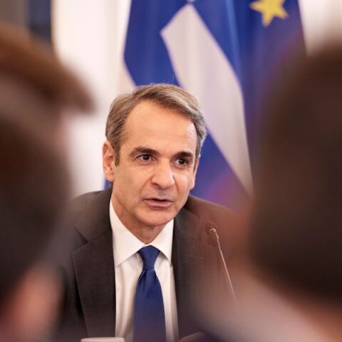 Ο Κυριάκος Μητσοτάκης στο υπουργικό συμβούλιο