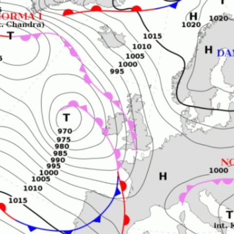 μετεωρολογικός χαρτης