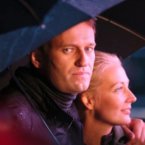 Ο Αλεξέι Ναβάλνι με τη σύζυγό του Γιούλια 