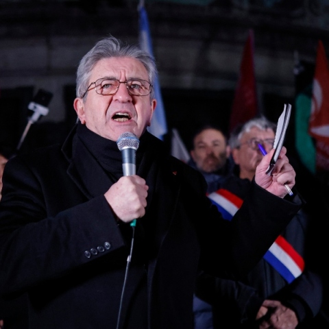 Ο ιδρυτής του κόμματος «Ανυπότακτη Γαλλία» Ζαν-Λυκ Μελανσόν