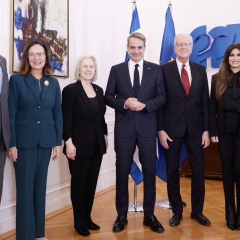Συνάντηση του πρωθυπουργού Κυριάκου Μητσοτάκη με αντιπροσωπεία του Κογκρέσου των ΗΠΑ, στο Μέγαρο Μαξίμου