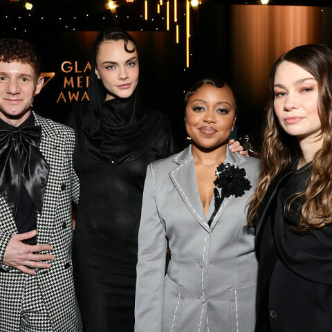 Η Κάρα Ντελεβίν με τη σύντροφό της Μίνκε σε τρυφερές στιγμές στα GLAAD Awards