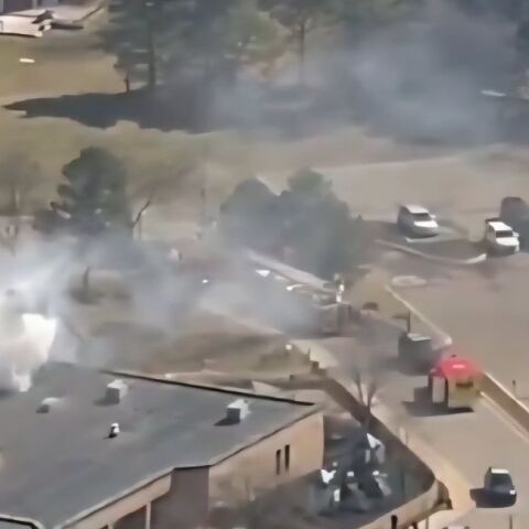 Πλάνο από το σημείο της επίθεσης στη συναγωγή του Μίσιγκαν