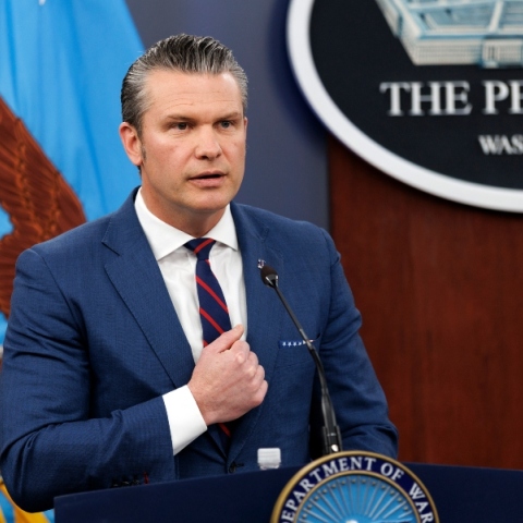 Ο υπουργός Άμυνας των ΗΠΑ, Πιτ Χέγκσεθ