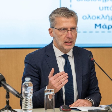 Ο υπουργός Επικρατείας Άκης Σκέρτσος 