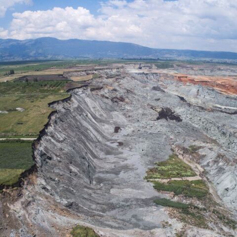 Η κατολίσθηση στο Αμύνταιο, στο χωριό Άγιοι Ανάργυροι