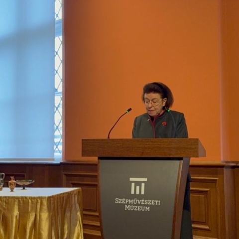 Η Υπουργός Πολιτισμού Λίνα Μενδώνη 