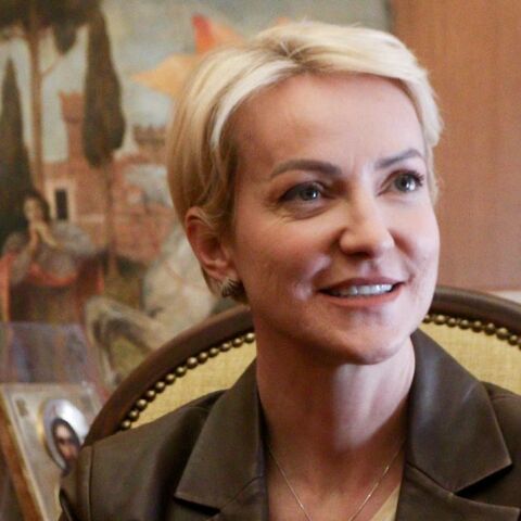 H εκπρόσωπος Τύπου της ΝΔ, Αλεξάνδρα Σδούκου