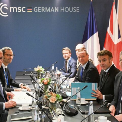 Μακρόν, ,Μέρτζ και Στάρμερ στην πρόσφατη Σύνοδο του Μονάχου