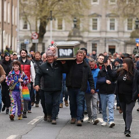 Διαδηλωτές στο Δουβλίνο