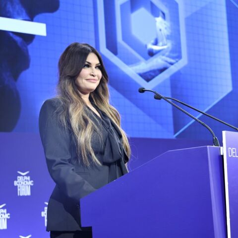 Η Κίμπερλι Γκίλφοϊλ στο Φόρουμ των Δελφών