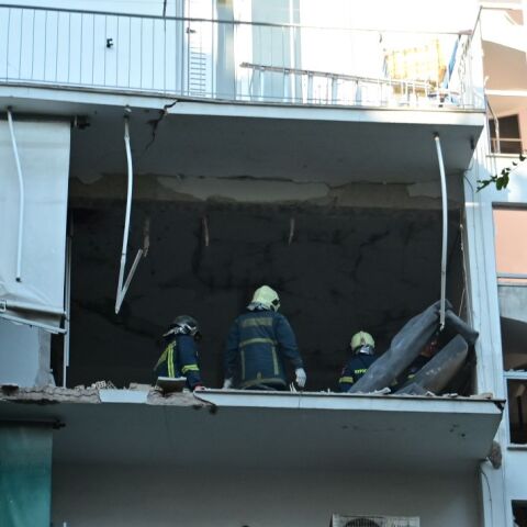 Το σημείο της έκρηξης στους Αμπελόκηπους