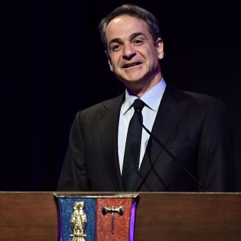 O Κυριάκος Μητσοτάκης στο Κολλέγιο Αθηνών
