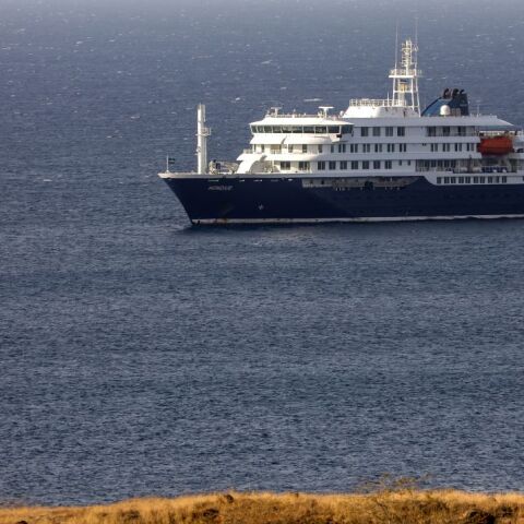 To κρουαζιερόπλοιο MV Hondius όπου εμφανίστηκαν τα πρώτα κρούσματα χανταϊού
