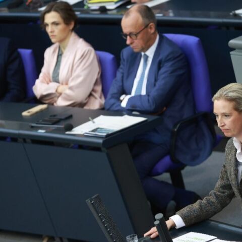 H επικεφαλής του AfD Άλις Βάιντελ και ο Καγκελάριος Μέρτζ
