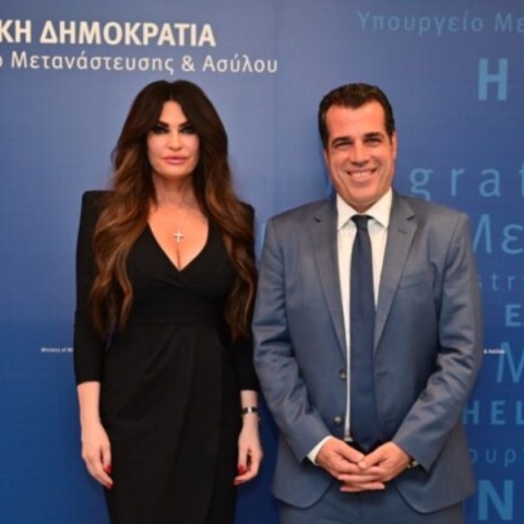 Συνάντηση του υπουργού Μετανάστευσης Θάνου Πλεύρη, με την πρέσβη των ΗΠΑ Κίμπερλι Γκίλφοϊλ	
