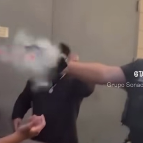 ΗΠΑ: Η στιγμή που σεκιουριτάς χτυπάει με τέιζερ το πρόσωπο άνδρα εξ επαφής - Βίντεο