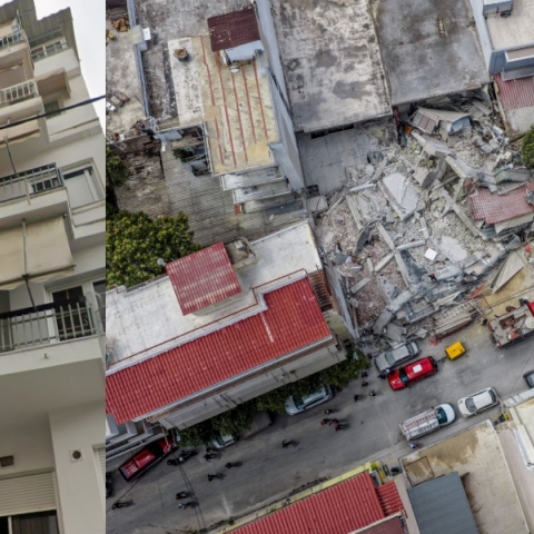 Πετράλωνα: Το πριν και το μετά της πολυκατοικίας - Συγκλονιστικές εικόνες