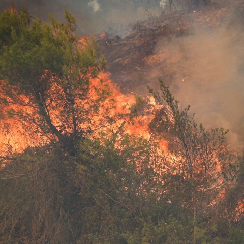 Φωτιά στον Πλακιά Ρεθύμνου - 112 για εκκενώσεις σε Φωτεινάρι και Σούδα