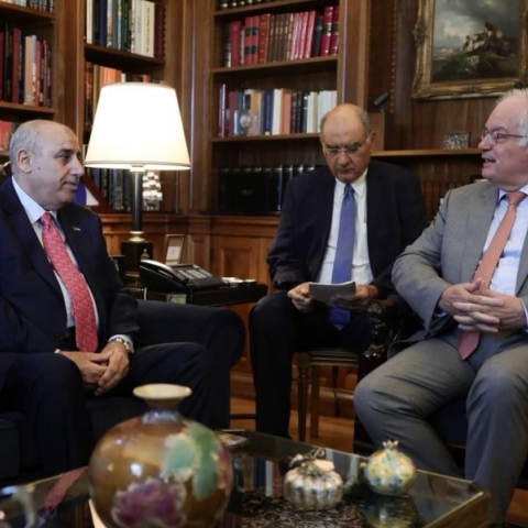 Συνάντηση του Πρόεδρου της Δημοκρατίας Κωνσταντίνο Τασούλα με τον πρόεδρο της Βουλής της Ιορδανίας 