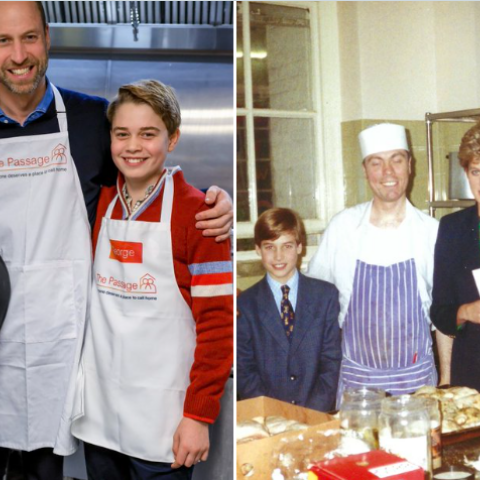 Το μάθημα της Νταϊάνα περνά γενιά: ο Γουίλιαμ και ο Τζορτζ σε δομή αστέγων