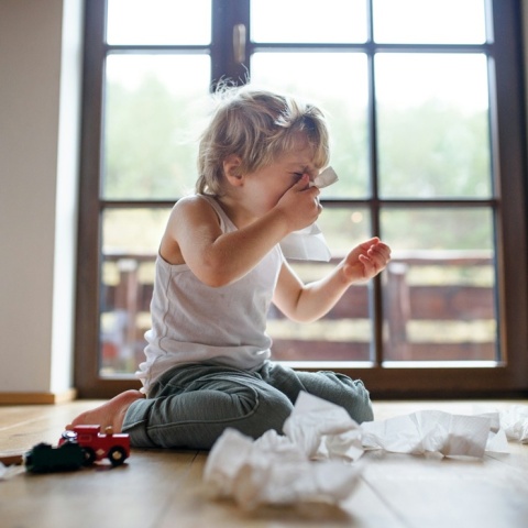 Παιδί με γρίπη