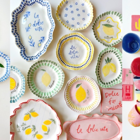 Urban Pottery: Τεχνικολόρ μνήμες καλοκαιριού από πορσελάνη 
