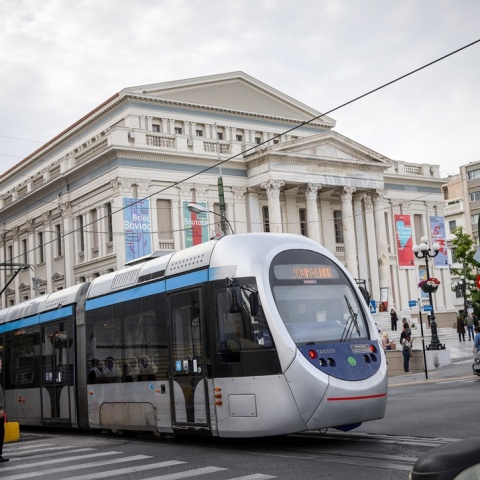 Συρμός του τραμ στον Πειραιά