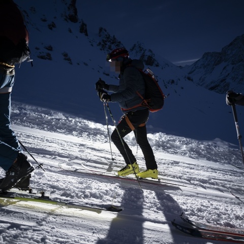 Σκιέρ στις άλπεις