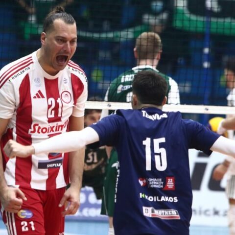 Ο Ολυμπιακός με απίθανη ανατροπή κέρδισε 3-2 σετ τον Παναθηναϊκό και κατέκτησε και το Super Cup
