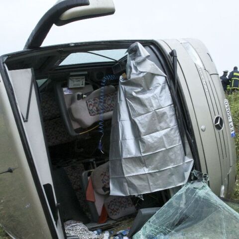 Τροχαίο με σχολικό λεωφορείο, φωτογραφία αρχείου