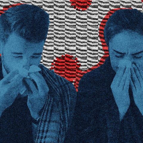 Ζευγάρι με συμπτώματα γρίπης